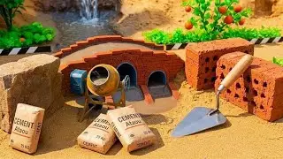 MegaDIY Tractor DamX-3 BrickPlumb Project | Amazing Science Construction.