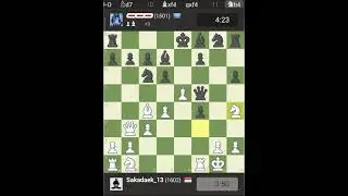 5⚡17.Qxd7# King's Gambit Accepted: Bishop's Gambit