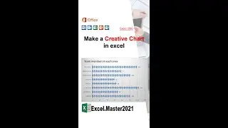 096 make a Creative Chart in excel #shorts #youtubeshorts