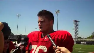 J.B. Shugarts Talks to Reporters