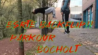 Erster Backflip im Parkour||Pakour Vlog 1||Basti sendet