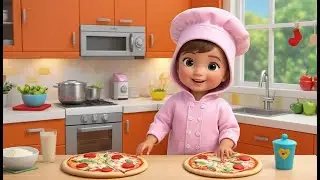 Pizza Making Kids Fun | Cooking Play Song for Kids | Little Chef Kitchen Nursery Rhyme