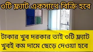 ৩টি ফ্ল্যাট একসাথে বিক্রি হবে। টাকার খুব দরকার তাই তিনটি ফ্লাইটে খুবই কম দামে ছেড়ে দেওয়া হবে।