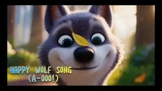 🐺🎵 Happy Wolf Song (A-ooo!) | Cute Kids Song in the Forest