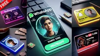 How to create Instagram Viral 3D Ai Social media ID cards Images | Bing image creator tutorial FREE