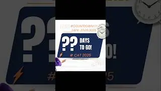 &ldquo;CAT Exam &ndash; ?? days left! Keep pushing, you&rsquo;re almost there 🎯 Drop your guess in comments!&rdquo;