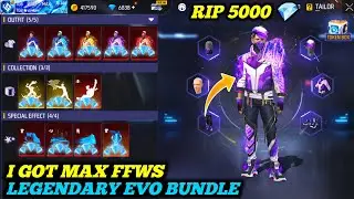I GOT FFWS LEGENDARY BUNDLE 🥳 UNLOCKED ALL COSTUMES AND EMOTES 🤯 RIP 5000 DIAMONDS 😡 FREE FIRE TAMIL