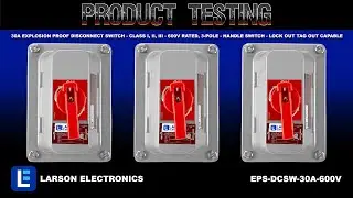 30A Explosion Proof Disconnect Switch - Class I, II, III - 600V Rated, 3-Pole - Handle Switch