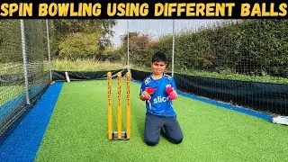 SPIN BOWLING DRILLS WITH DIFFERENT BALLS | LEFT ARM WRIST SPIN WITH CRICKET BALL & INCREDIBALL