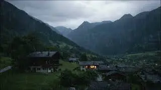Alpine Village Rain Sounds | Cozy & Relaxing Ambience