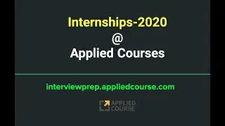 Internships @ AppliedCourses for 2020
