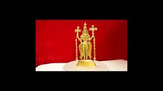 Brass Tirupati Balaji Venkateshwara Idol with Chakra & Namah Shank | Hindu Puja & Home D&eacute;cor Statue