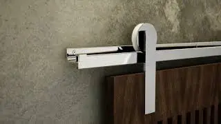 Kit Trilho para Porta De Correr  Roldana Aparente At&eacute; 50kg  | Store Puxadores