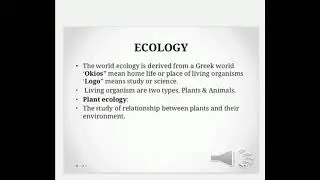 Ecology # study of ecology # branches of ecology # ecosystems
