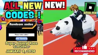 *NEW CODES* ALL NEW WORKING CODES IN SUPER ANIMAL RACE SIMULATOR 2026, ROBLOX CODES
