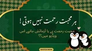 Har Muhabbat Rehmat Nahi Hoti | Dil Ko Jagane Wali Baat | raah e noor