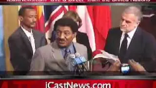 Sudanese Ambassador to the United Nations, Abdalmahmood Abdalhaleem Mohamad HIGH-NOON UN STAKEOUT