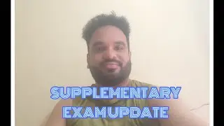 BPUT SUPPLEMENTARY EXAM UPDATE.