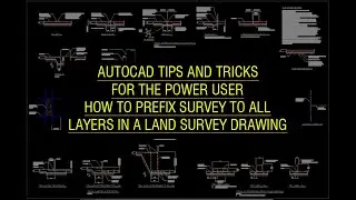AutoCAD Tip - Prefix SURVEY to all layers when copying in Land Survey Drawing