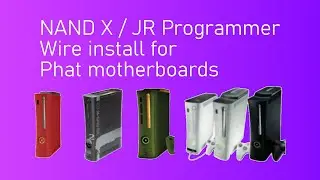 RGH Tutorial - How to install NAND X / JR Programmer Wires (Phat Motherboard)