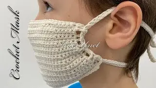 Face mask crochet pattern tutorial