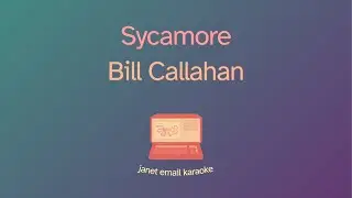 Bill Callahan – Sycamore (Karaoke)