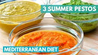 3 Essential Meal Prep Pesto Sauces | easy mediterranean diet recipes