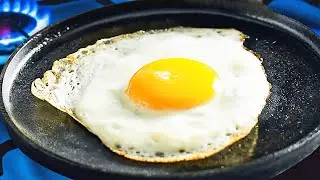CUM se Fac Ouă Ochiuri (CUM se Prăjesc Ouă &icirc;n Tigaie cu Ulei)