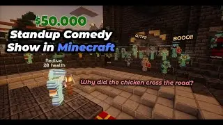 $50,000 Standup Comedy in MrBeast's Minecraft Boys vs Girls Event