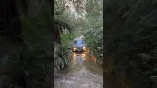 105 Series Creek Drop in Vic High Country #fyp #4x4 #offroad #highcountry #4wd #creek  #landcruiser