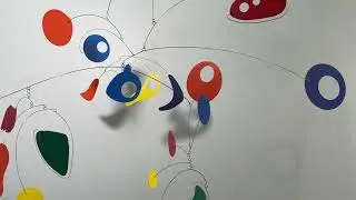 Slow moving art mobile intuitive cut and build