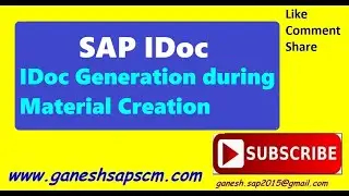 Details about the IDoc generation during Material Creation #SAPIDoc #sapinterface #SAPTechnical #erp