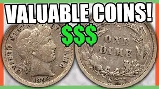 $63,000 DIME WORTH MONEY - RARE BARBER DIMES TO LOOK FOR!!