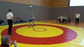 2. Runde Paul Altmann (HTB Halle) - Nikita Schaffert (KFC Leipzig) C-Jugend 38 kg 84 lbs Wrestling