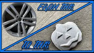 Scrap Tire Rim To Shiny Pumpkin - ASMR Metal Melting - Aluminum