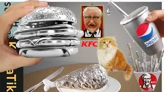 KLUNA TIK EATING SILVER KFC - ASMR MUKBANG no talk