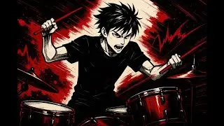 Midnight Lofi Drums 🌑 Anime Beats for Work, Study & Gaming
