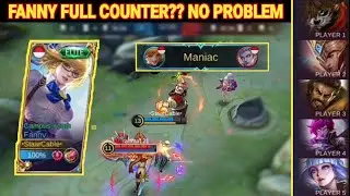 RIAWAN FANNY VS FULL COUNTER DI RANK!! AUTO MANIAC - Mobile Legends