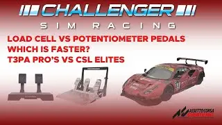 Load Cell vs Potentiometer Pedals Experiment - Which Is Faster? - Using CSL Elite Pedals vs T3PA PRO