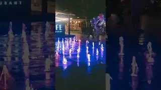 Suddenly a Mini water fountain seen while walking at night⛲️❤️ #shorts #trending #waterfountain