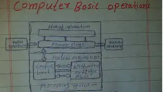 Computer basic operations  input operations  processing operation storage operation output operation