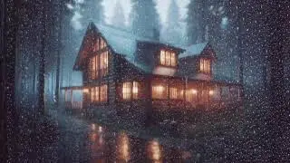 🌧️🔇 Heavy Rain Sounds For Sleeping | Block Distractions & Sleep Soundly Tonight 🛌🌌