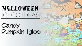 Club Penguin Halloween Igloo Ideas: Candy Pumpkin