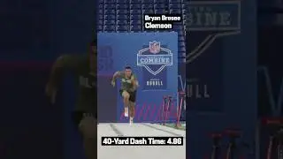 Bryan Bresee 40-yard dash! 💨 #shorts