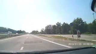 Geisterfahrer auf der Autobahn n&auml;he Kaiserslautern