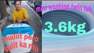 Homefun Mini washing machine twin tub 3.6kg gawin po natin