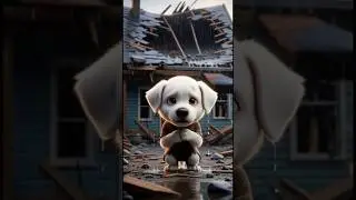 Storm Destroyed His Home&hellip; But Not His Hope 🐶💔 #puppy #emotionalstory