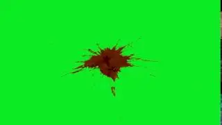 Blood Hit - Green Screen