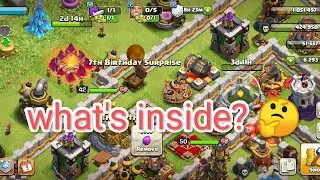 What's Inside the 7th birthday surprise? 🤔||Clash Of Clans (coc)