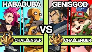 2XKO ▰ HABADUBA (Blitzcrank-Vi) vs GENISGOD (Yasuo-Teemo) ▰ 2XKO Pro Replays